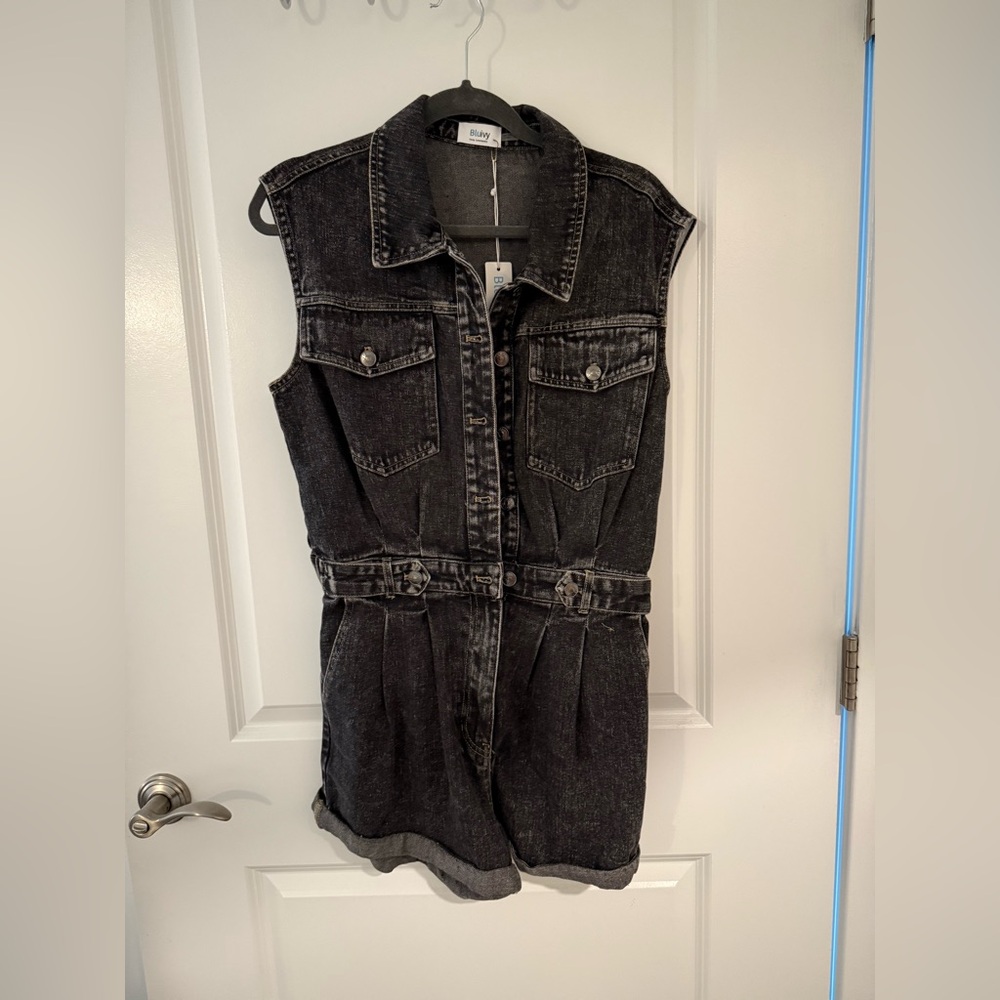 Bluivy Charcoal Sleeveless Jumpsuit